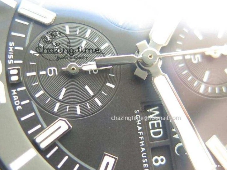 MIROTIME 0520 Classic Aquatimer Chrono IW376803 V6F 1:1 Best Edition Black Dial On SS Bracelet A 7361